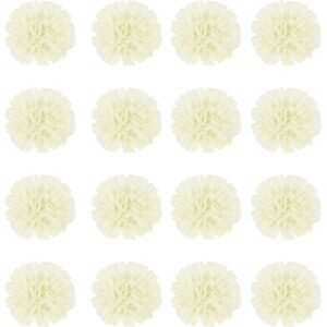 Uxcell 16 Pcs Fleurs Artificielles En Tissu Pivoine 2 Pouces, Blanc Profond Pour Ribbon - Publicité Uxcell 16 Pcs Fleurs Artificielles En Tissu Pivoine 2 Pouces, Blanc Profond Pour Ribbon - Publicité