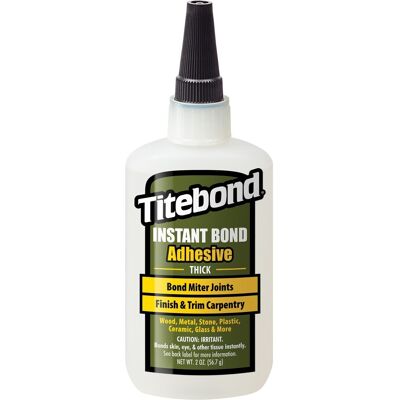 Colle Instantanée Titebond pour Bois – Thick 59 ml - Publicité Colle Instantanée Titebond pour Bois – Thick 59 ml - Publicité