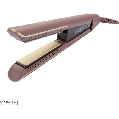 Fer à lisser rose AirVive de Remington - Coiffeur - Publicité Fer à lisser rose AirVive de Remington - Coiffeur - Publicité