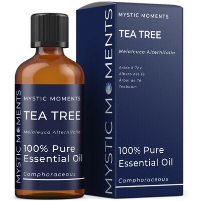 Mystic Moments Tea Tree Huile Essentielle - 100% Pure - 100ml (Eo100teatree) - Publicité Mystic Moments Tea Tree Huile Essentielle - 100% Pure - 100ml (Eo100teatree) - Publicité