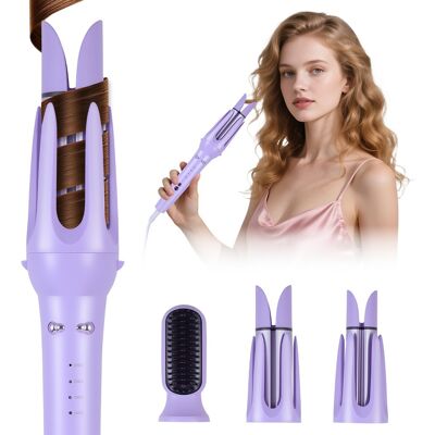 Hatteker Fer À Boucler Auto Rotatif Femme Ionique Soin Cheveux Vagues Lisse 2en1 - Publicité Hatteker Fer À Boucler Auto Rotatif Femme Ionique Soin Cheveux Vagues Lisse 2en1 - Publicité