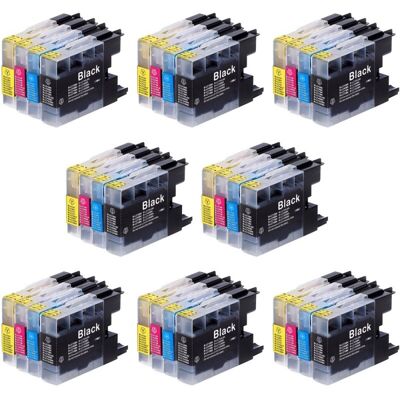 32 Cartouches Compatible Brother Avec Lc1220/lc1240/lc1280 (8bk+8c+8m+8y) - Publicité 32 Cartouches Compatible Brother Avec Lc1220/lc1240/lc1280 (8bk+8c+8m+8y) - Publicité