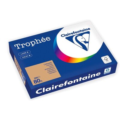 Clairefontaine Caramel A4 - Papier Couleur 80 g/m² - Publicité Clairefontaine Caramel A4 - Papier Couleur 80 g/m² - Publicité
