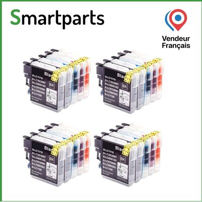 20 Cartouches Compatible Avec Brother Lc-980-985-1100 - Publicité 20 Cartouches Compatible Avec Brother Lc-980-985-1100 - Publicité