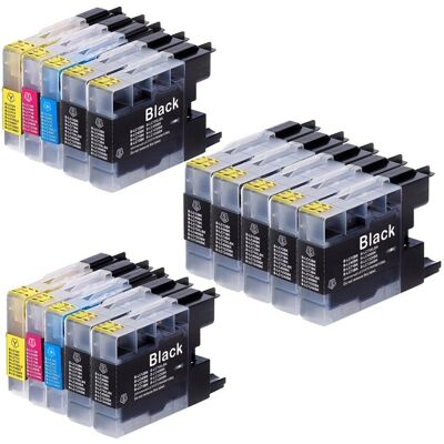 15 Cartouches Compatible Avec Brother Lc1220/lc1240/lc1280 (6bk+3c+3m+3y) - Publicité 15 Cartouches Compatible Avec Brother Lc1220/lc1240/lc1280 (6bk+3c+3m+3y) - Publicité