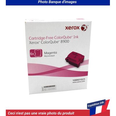 Toner Magenta Xerox 108R01023 - Cartouche d'encre usagée - Publicité Toner Magenta Xerox 108R01023 - Cartouche d'encre usagée - Publicité