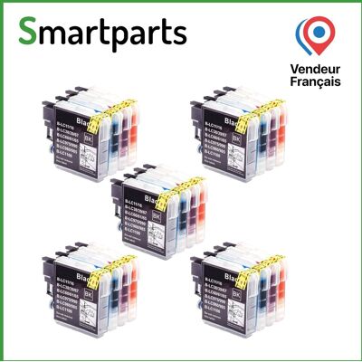 20 Cartouches Compatible Avec Brother Lc-980-985-1100 - Publicité 20 Cartouches Compatible Avec Brother Lc-980-985-1100 - Publicité