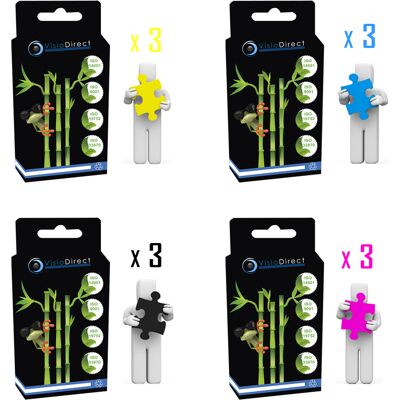 Visiodirect Lot De 12 Cartouche D'Encre Compatible Pour Hp Officejet Pro 6500 Wifi - Publicité Visiodirect Lot De 12 Cartouche D'Encre Compatible Pour Hp Officejet Pro 6500 Wifi - Publicité