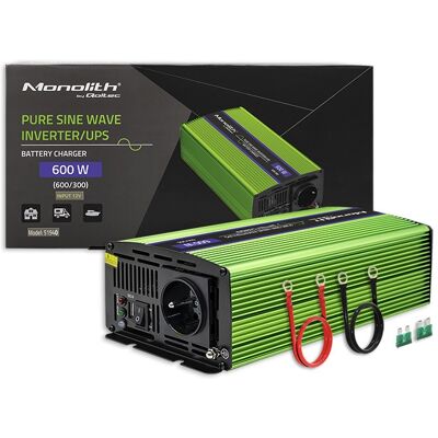 Sans Marque Convertisseur De Tension Qoltec Monolith Charge De Batterie Onduleur 300 W - Publicité Sans Marque Convertisseur De Tension Qoltec Monolith Charge De Batterie Onduleur 300 W - Publicité