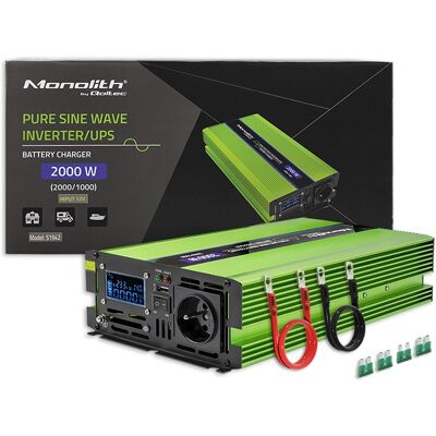 Sans Marque Convertisseur De Tension Qoltec Monolith Charge De Batterie Onduleur 1000 - Publicité Sans Marque Convertisseur De Tension Qoltec Monolith Charge De Batterie Onduleur 1000 - Publicité