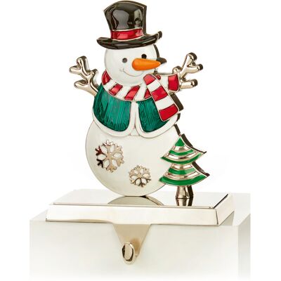 Premier Bas De Noël Suspension Support Cheminée Crochets Décoration 17cm Bonhomme Neige - Publicité Premier Bas De Noël Suspension Support Cheminée Crochets Décoration 17cm Bonhomme Neige - Publicité