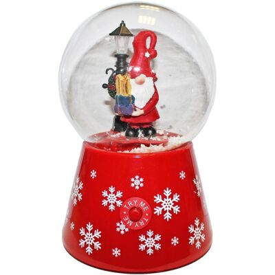 Pms International Décoration De Boule À Neige De Noël Avec Lumières Et Musique 18cm - Gonk - Publicité Pms International Décoration De Boule À Neige De Noël Avec Lumières Et Musique 18cm - Gonk - Publicité