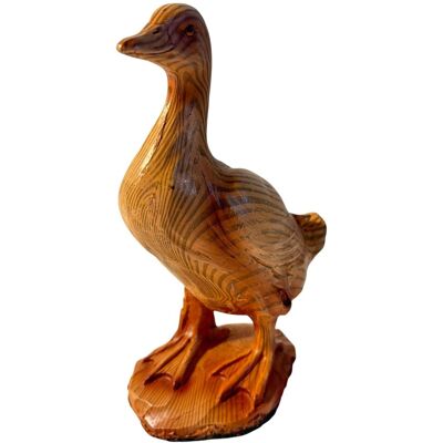 Thorness Sculpture Oie Effet Bois Figurine Oiseau Rustique - Publicité Thorness Sculpture Oie Effet Bois Figurine Oiseau Rustique - Publicité