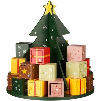 Mica Decorations Calendrier De L'Avent - H30 X Ø28 Cm - Multicolore - Publicité Mica Decorations Calendrier De L'Avent - H30 X Ø28 Cm - Multicolore - Publicité