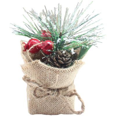 Snow White Plante De Noël Artificielle Dans Un Sac Décoration De Chambre - Design D - Publicité Snow White Plante De Noël Artificielle Dans Un Sac Décoration De Chambre - Design D - Publicité
