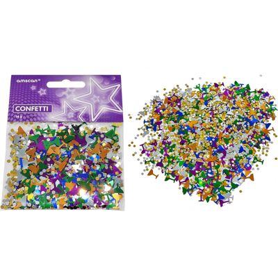 Confettis Métalliques Multicolores Pour Fête Amscan 14g - Publicité Confettis Métalliques Multicolores Pour Fête Amscan 14g - Publicité
