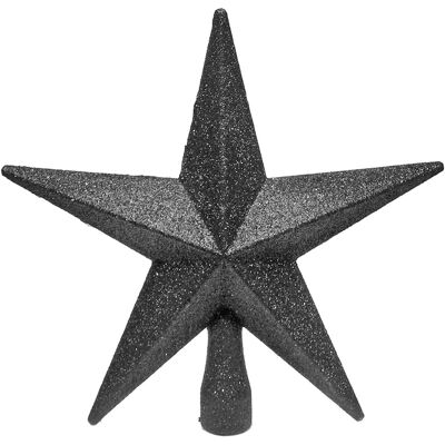Premier Étoile De Décoration En Paillettes Noire Pour Le Sommet D'Arbre De Noël 200mm - Publicité Premier Étoile De Décoration En Paillettes Noire Pour Le Sommet D'Arbre De Noël 200mm - Publicité