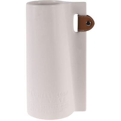 Sans Marque Wazon Dekoracyjny Na Kwiaty 24x13x10 Cm Z Dolomitu Beżowy - Publicité Sans Marque Wazon Dekoracyjny Na Kwiaty 24x13x10 Cm Z Dolomitu Beżowy - Publicité
