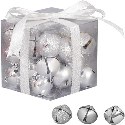 Décoration Sapin De Noël Premier 27 Cloches Jingle Bell Métal Mixte 25mm Argent - Publicité Décoration Sapin De Noël Premier 27 Cloches Jingle Bell Métal Mixte 25mm Argent - Publicité