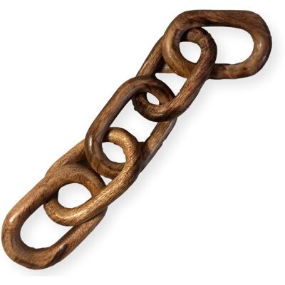 Thorness Rustic Wooden 5-Link Chain Ornament For Home Decor - Publicité Thorness Rustic Wooden 5-Link Chain Ornament For Home Decor - Publicité