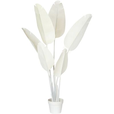 Beliani Plante Artificielle En Pot Intérieur Décoratif 123 Cm Bananier Blanc Banana Tree - Publicité Beliani Plante Artificielle En Pot Intérieur Décoratif 123 Cm Bananier Blanc Banana Tree - Publicité