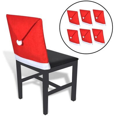 6x Housses Pour Chaises En Forme De Père Noël Couverture Decoration Vidaxl - Publicité 6x Housses Pour Chaises En Forme De Père Noël Couverture Decoration Vidaxl - Publicité