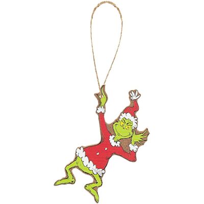 Pms International Décorations De Sapin De Noël Grinch Ornement En Bois Suspendu 8cm - Grinch - Publicité Pms International Décorations De Sapin De Noël Grinch Ornement En Bois Suspendu 8cm - Grinch - Publicité