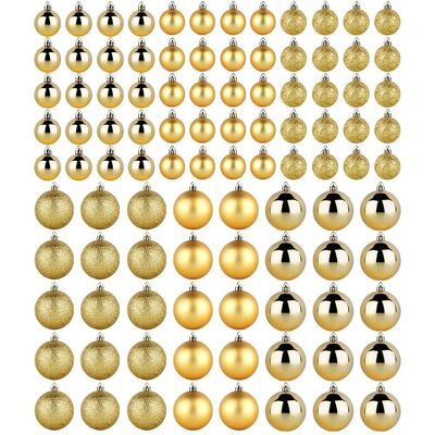 Artemis Ensemble De 100 Boules De Noël Incassables Dorées Pour Sapin De Noël - Publicité Artemis Ensemble De 100 Boules De Noël Incassables Dorées Pour Sapin De Noël - Publicité