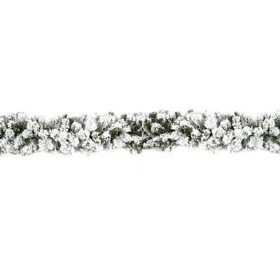 Guirlande de Noël Pin Flocké de 2,7m avec Brillant - Guirlande de Noël - Publicité Guirlande de Noël Pin Flocké de 2,7m avec Brillant - Guirlande de Noël - Publicité