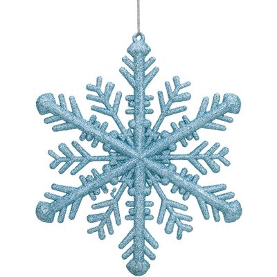 Snow White Décoration De Sapin De Noël Glitter Bleu Glacé Flocon De Neige 29 Cm - Publicité Snow White Décoration De Sapin De Noël Glitter Bleu Glacé Flocon De Neige 29 Cm - Publicité