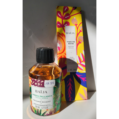 Baïja Recharge Bouquet Jardin Pallanca Cassis Jasmin 200 Ml + 16 Tiges Rotin - Publicité Baïja Recharge Bouquet Jardin Pallanca Cassis Jasmin 200 Ml + 16 Tiges Rotin - Publicité