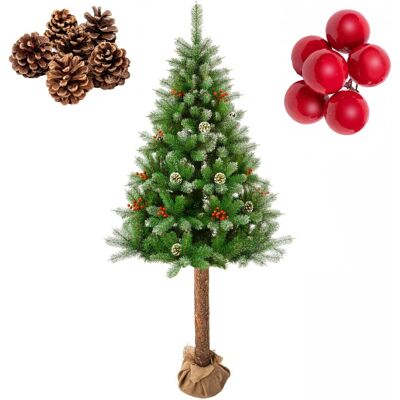 Sans Marque Sapin De Noël Artificiel 3d Sur Tronc 220cm Vert - Publicité Sans Marque Sapin De Noël Artificiel 3d Sur Tronc 220cm Vert - Publicité