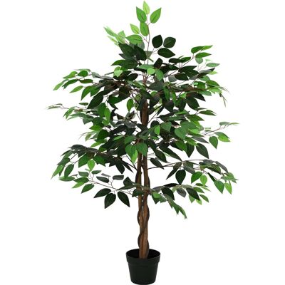 Plante Ficus Artificielle Vert 90 X 16 X 110 Cm Tissu Et Bois Vidaxl - Publicité Plante Ficus Artificielle Vert 90 X 16 X 110 Cm Tissu Et Bois Vidaxl - Publicité