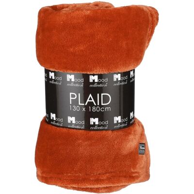 Mica Decorations Famke Plaid En Polaire - L180 X L130 Cm - Terra - Publicité Mica Decorations Famke Plaid En Polaire - L180 X L130 Cm - Terra - Publicité