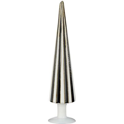 Mica Decorations Decoration Arbre Noir Blanc - H39,5xd9cm - Publicité Mica Decorations Decoration Arbre Noir Blanc - H39,5xd9cm - Publicité