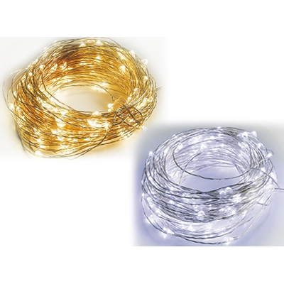 Non Applicabile Fils De Cuivre Avec 500 Microleds Pour Extérieur Blanc Froid - Publicité Non Applicabile Fils De Cuivre Avec 500 Microleds Pour Extérieur Blanc Froid - Publicité