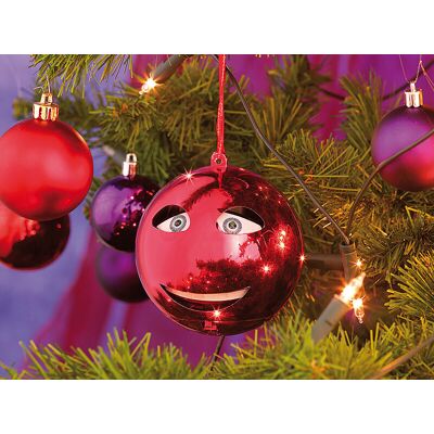 Boule De Noël Chantante Version Rouge - Infactory - Publicité Boule De Noël Chantante Version Rouge - Infactory - Publicité