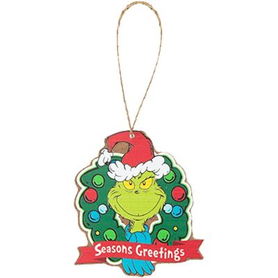 Pms International Grinch Sapin De Noël Décorations 8cm Suspension En Bois Ornement Saisons Saison - Publicité Pms International Grinch Sapin De Noël Décorations 8cm Suspension En Bois Ornement Saisons Saison - Publicité