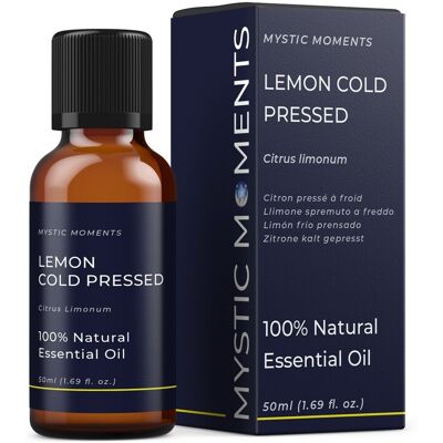 Mystic Moments Huile Essentielle Au Citron Pressée À Froid 50 Ml - Publicité Mystic Moments Huile Essentielle Au Citron Pressée À Froid 50 Ml - Publicité