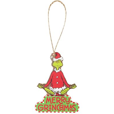 Pms International Grinch Noël Arbre Décorations 8cm Suspension En Bois Ornement - Joyeux Grinchmas - Publicité Pms International Grinch Noël Arbre Décorations 8cm Suspension En Bois Ornement - Joyeux Grinchmas - Publicité