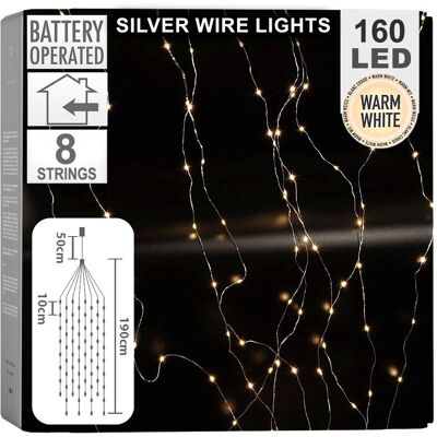 Artemis Guirlande Lumineuse Décorative À Piles Pour Sapin De Noël, Fil Métallique, 8 X 1 - Publicité Artemis Guirlande Lumineuse Décorative À Piles Pour Sapin De Noël, Fil Métallique, 8 X 1 - Publicité