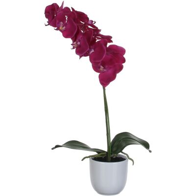 Vepabins Plante Phalaenopsis Artificielle en Pot Tusca - 60cm - Publicité Vepabins Plante Phalaenopsis Artificielle en Pot Tusca - 60cm - Publicité