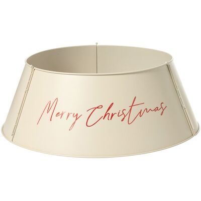 Beliani Couvre-Pied Pour Sapin En Métal Tronc Rond Accessoire De Noël Beige Imatra - Publicité Beliani Couvre-Pied Pour Sapin En Métal Tronc Rond Accessoire De Noël Beige Imatra - Publicité