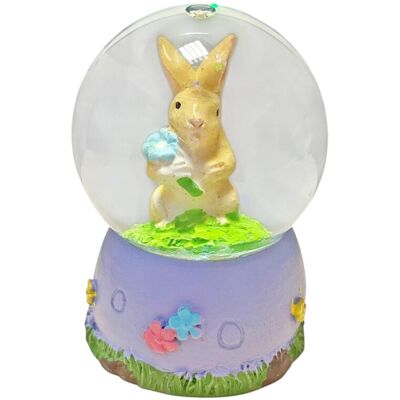 Pms International Boule À Eau Mini 45 Mm Décoration Pâques Pailletée Avec Lapin Et Fleurs - Publicité Pms International Boule À Eau Mini 45 Mm Décoration Pâques Pailletée Avec Lapin Et Fleurs - Publicité