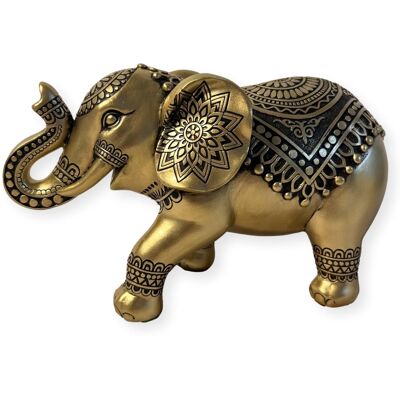 Thorness Exquisite Golden Elephant Statue: Elegant Ornament In Brilliant Gold Hue - Publicité Thorness Exquisite Golden Elephant Statue: Elegant Ornament In Brilliant Gold Hue - Publicité