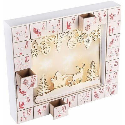 Calendrier De L'Avent Réutilisable Lumineux En Bois - Infactory - Publicité Calendrier De L'Avent Réutilisable Lumineux En Bois - Infactory - Publicité