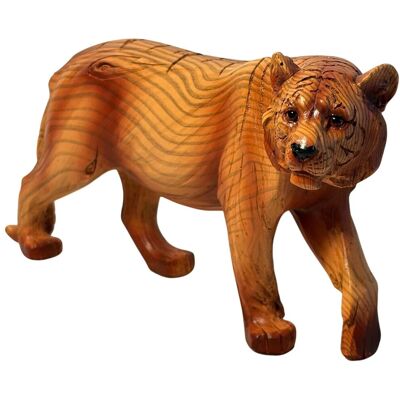 Thorness Tigre Décoratif Effet Bois – Figurine Animale À Poser - Publicité Thorness Tigre Décoratif Effet Bois – Figurine Animale À Poser - Publicité