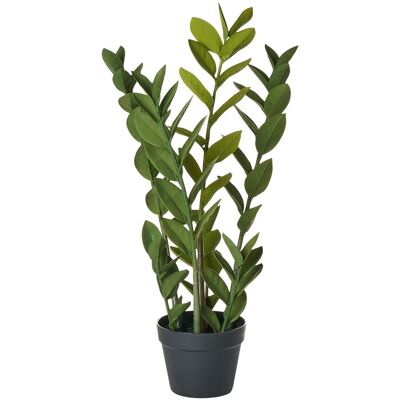 Beliani Plante Artificielle En Po 76 Cm Décoration Intérieur Zamioculcas Noir Zamiifolia - Publicité Beliani Plante Artificielle En Po 76 Cm Décoration Intérieur Zamioculcas Noir Zamiifolia - Publicité