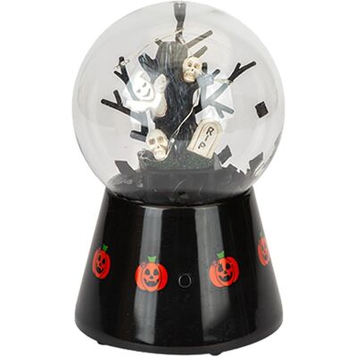 Pms International Décoration Globes Tourbillonnants Halloween Skull Tree - Ornement - Publicité Pms International Décoration Globes Tourbillonnants Halloween Skull Tree - Ornement - Publicité