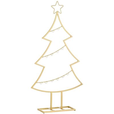 Mica Decorations Décoration De Sapin De Noël - L40 X L12 X H79 Cm - Fer - Doré - Publicité Mica Decorations Décoration De Sapin De Noël - L40 X L12 X H79 Cm - Fer - Doré - Publicité